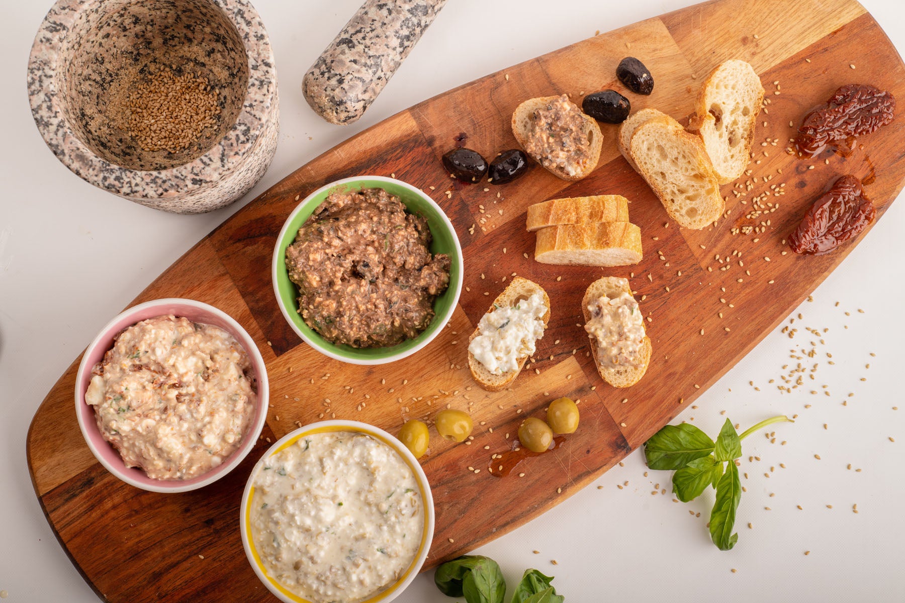 Cottage Cheese Spread with Black Olives