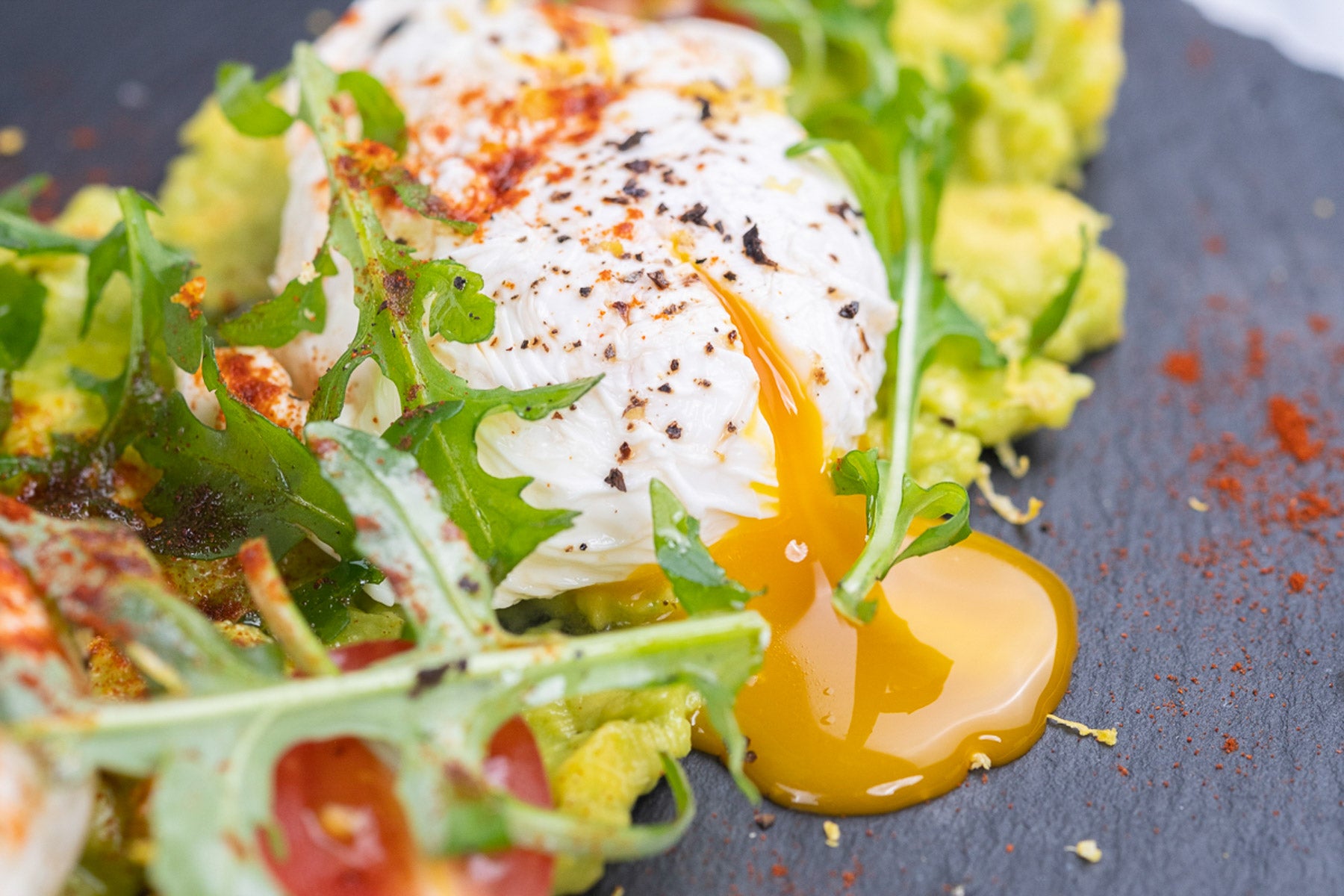 Smashed Avocado with Poached Eggs