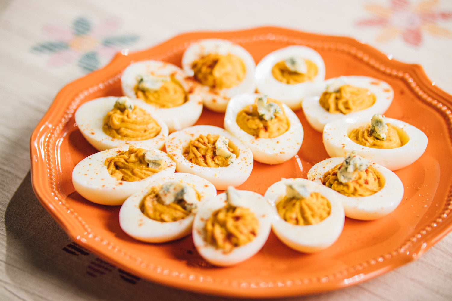 Buffalo Deviled Eggs