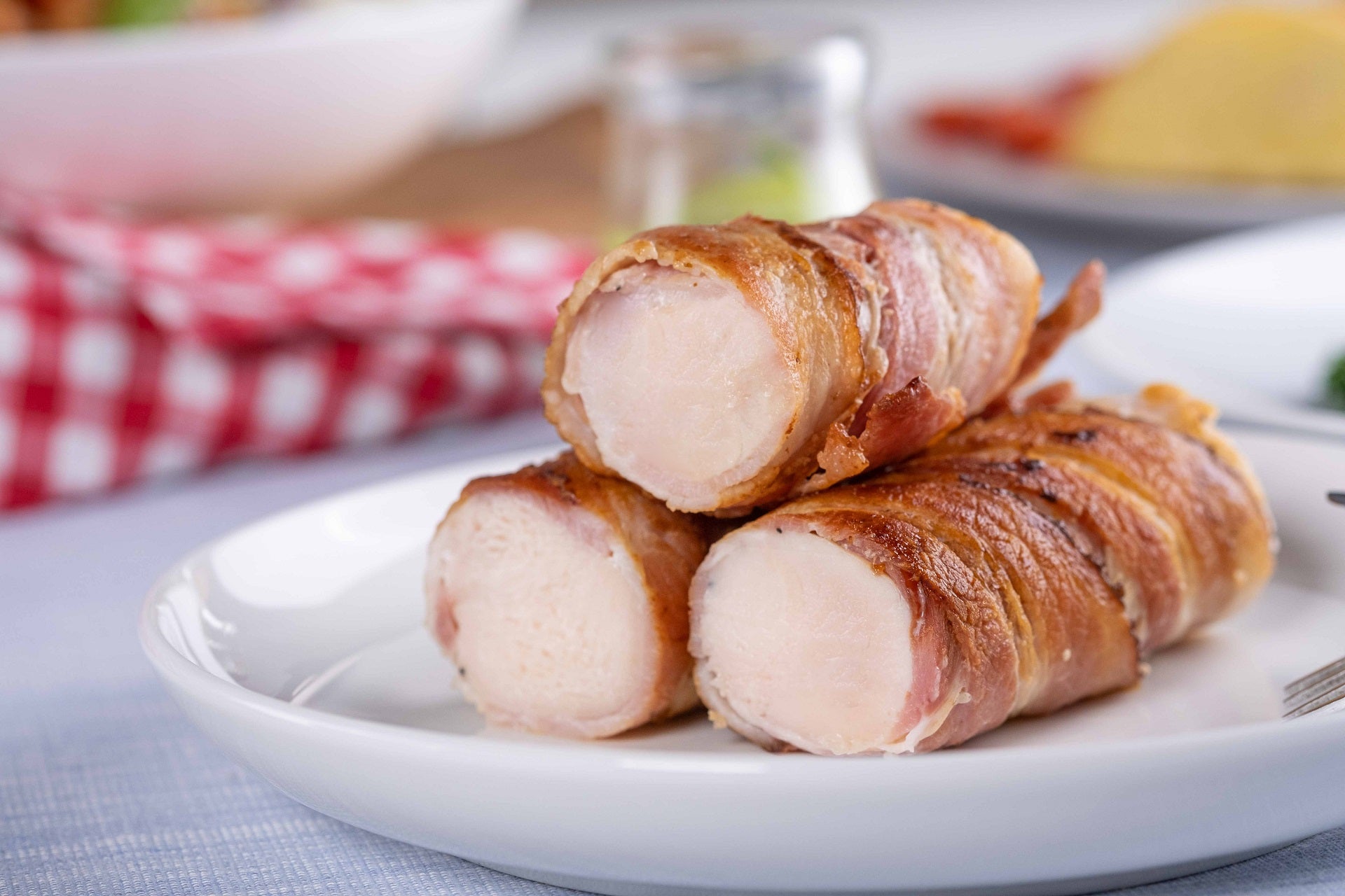 Sous Vide Chicken Bacon Rolls